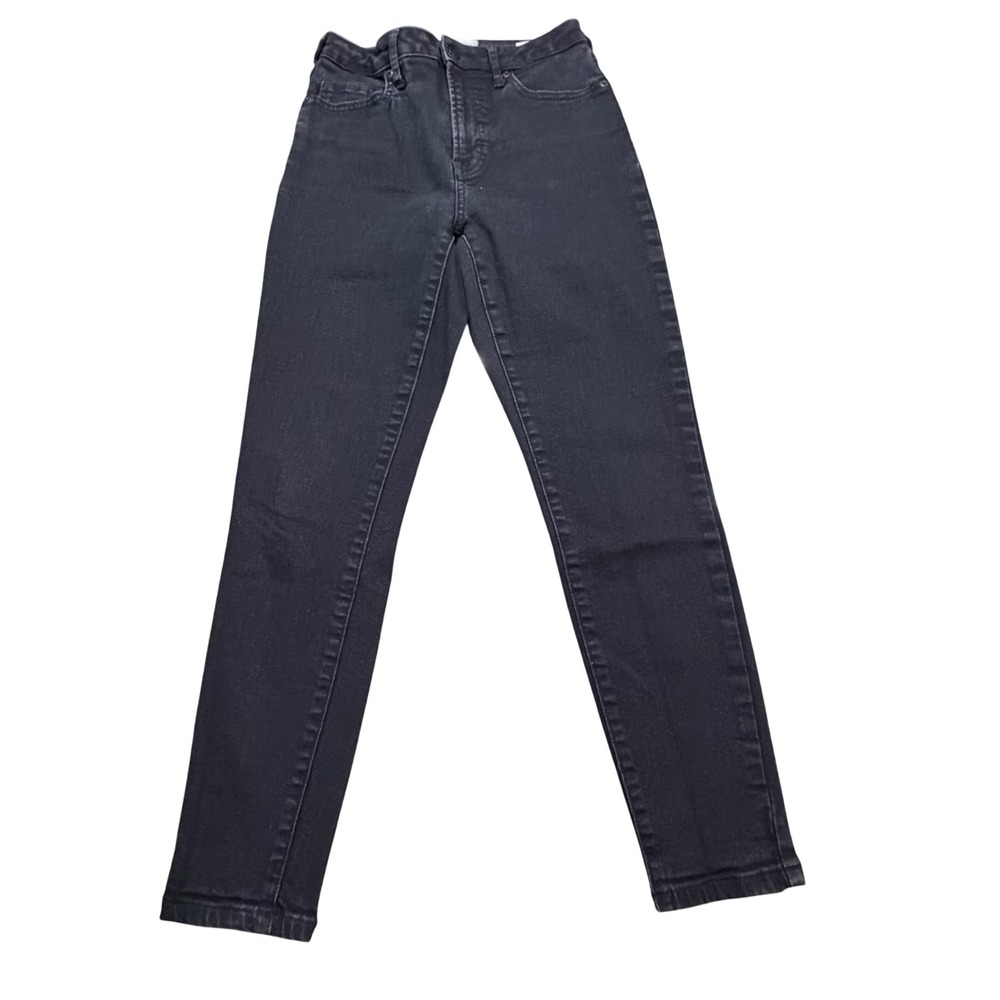 Everlane Curvy High-Rise Skinny Jean Black Denim Crop Pants‎ 26